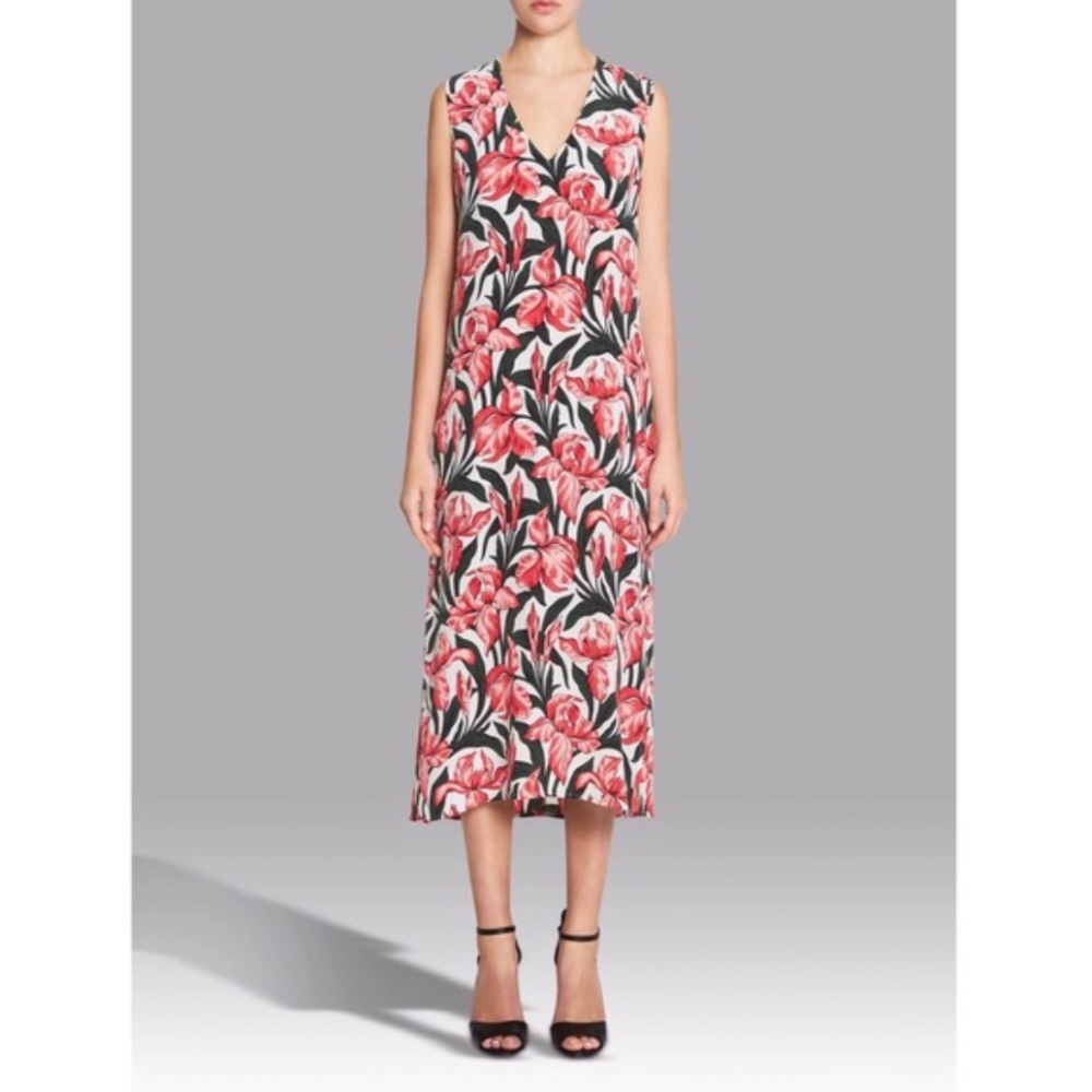Equipment ‘Connery’ Floral Silk Midi Dress